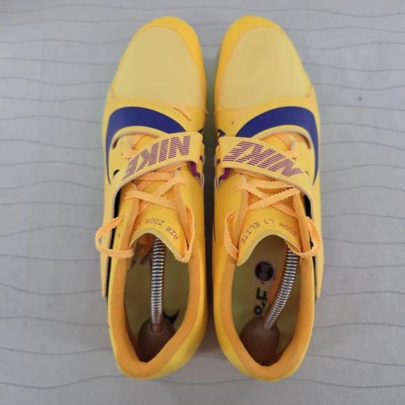 Nike Mens Air Zoom LJ Elite Long Jump Burst Yellow Track Shoe FZ9326-800 Sz 11.5 - Picture 6 of 10